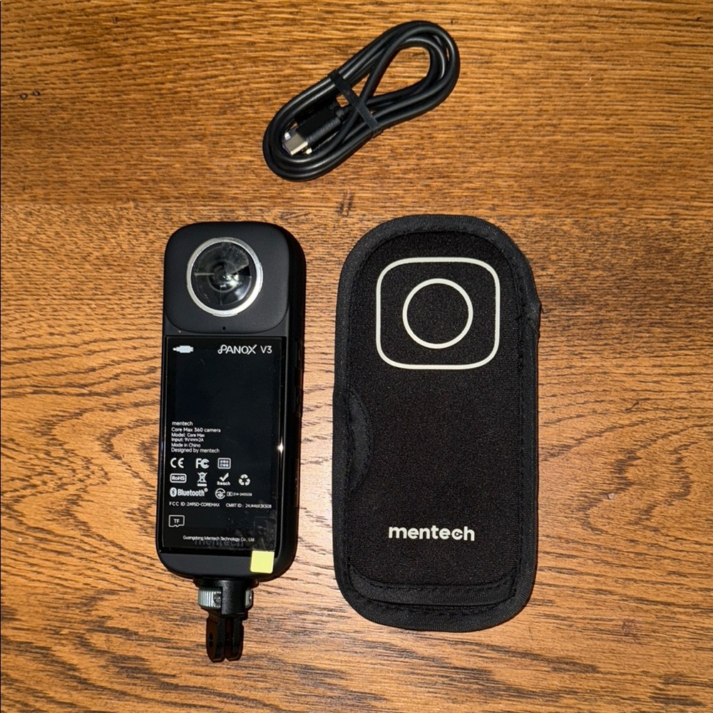 Black PanoX V3 Camera with Case